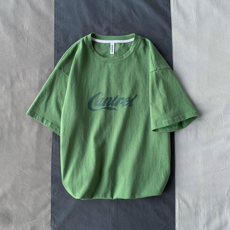 100% Cotton Summer T-shirt All-match Loose Half Sleeve Top