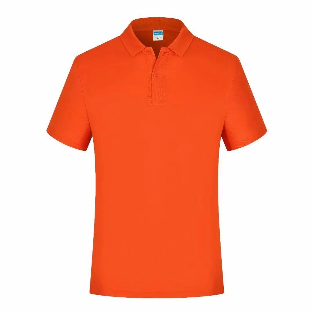 Lapel Short-sleeved T-shirt Work Clothes Shirt Work Clothes, Can Be Graffiti Printed In Various Colors, Text and Logo Parent-child outfit