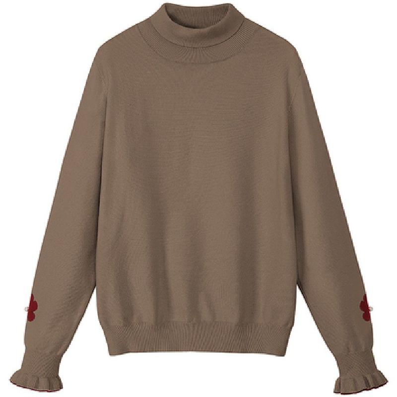 Turtleneck Bottoming Sweater Knit Sweater Women Loose Korean Style Students Autumn Winter New Long-sleeved Pullover Top