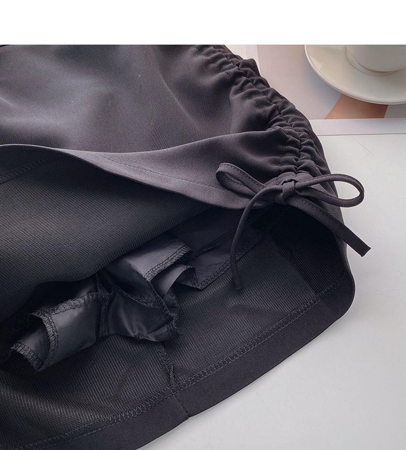Skirt Spring A-line Skirt Women's Design Sense Niche High Waist All-match Drawstring Bag Hip Skirt