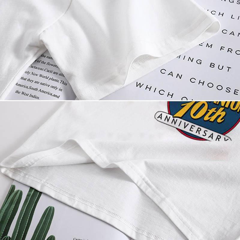 Girls Summer Clothes Breathable Loose Soft Cool Dance Suit Suit Letter Printing Short-sleeved Casual Wide-leg Pants Two-piece Set