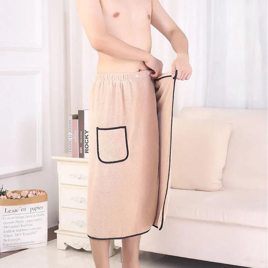 Quick-drying Non-linting Men's Home Large Bath Towel with Elastic and Thicker General-purpose Than Pure Cotton Absorbent Adult Household Wrap Towel