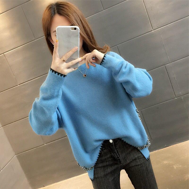 Autumn and Winter Loose Sweater Fashion Casual Bottoming Shirt Simple and Versatile Women's Top