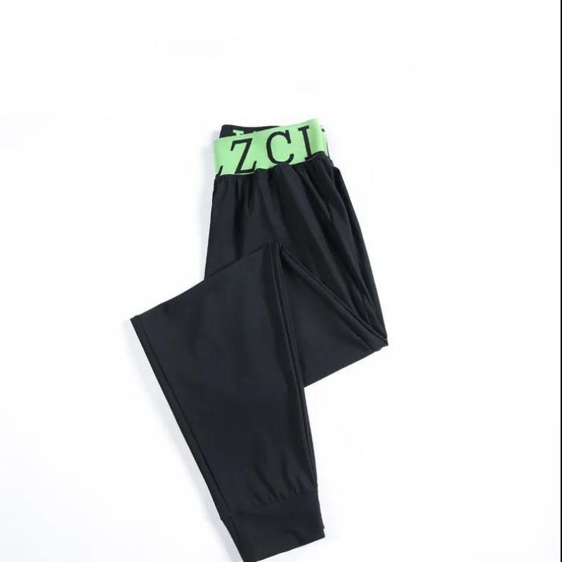 Quick-drying Pants Women's Summer Thin Ice Silk Sports Pants Female Students Korean Loose Harem Pants Nine-point High-waisted Feet