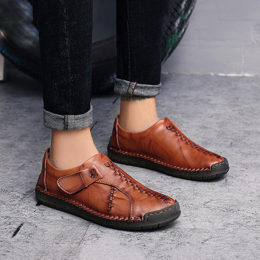 Leather Shoes Men Summer Sneakers Men Tenis Masculino Breathable Moccasins Men