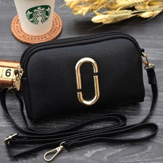 Bags Ladies Messenger Bag Double Zipper Clutch Simple and Versatile Coin Purse Mobile Phone Bag Small Bag