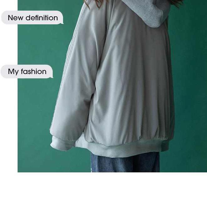 Cotton Jacket Women Winter Korean Version of Loose Ins Tide Hooded Cotton Jacket Short Couple Thickened Quilted Jacket