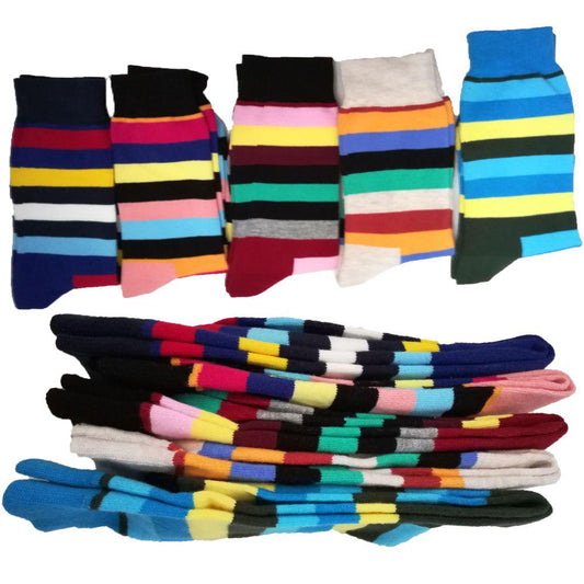 5 pair/lot Striped Socks Casual Cotton Girls Sock Long Happy Funny Skateboard Dress Socks