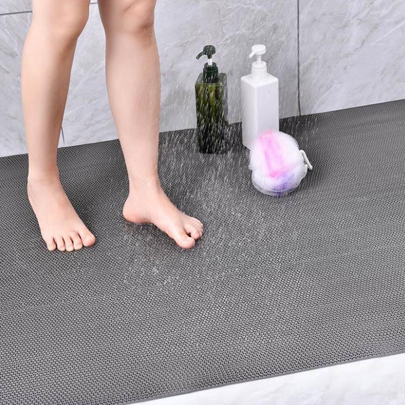 Bathroom Non-slip Mat 100*120cm Full Size Cuttable Bathroom Shower Shower Room Bathroom Toilet Household Floor Mat Plastic Carpet Mat