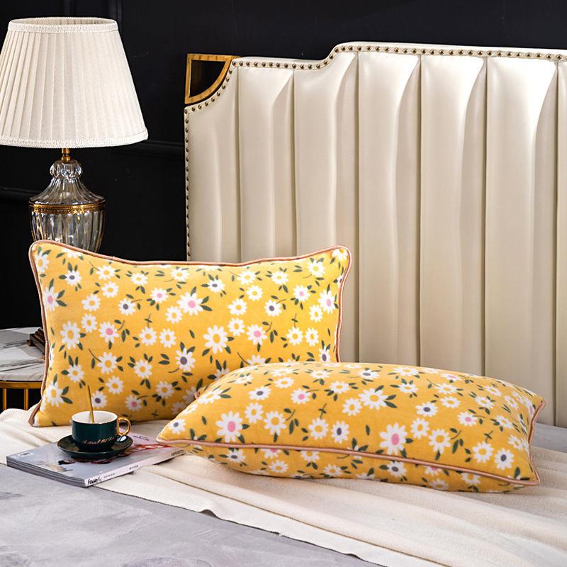 Thickened Milk Velvet Pillowcase Winter Crystal Velvet Pillowcase Warm Flannel Pillowcase