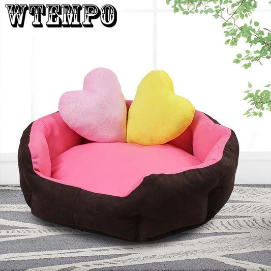 Pet Dog House Dog Bed Nest Warm Small Medium Dogs Removable Mattress Cat Bed Dog Puppy Kennel