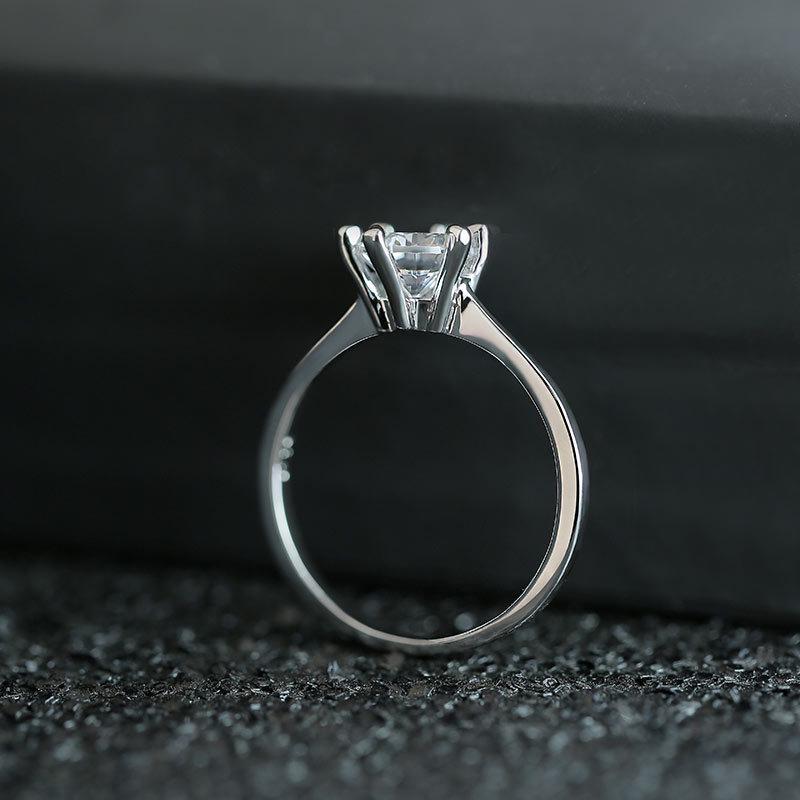 2 Kinds of Vintage Carved Silver Tail Ring Elegant Small Zircon Silver Fine Ring for Women Gift Jewelry
