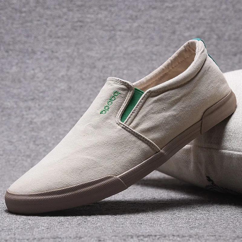 Summer Breathable and Deodorant All-match Men's Casual Shoes Slip-on Cloth Shoes