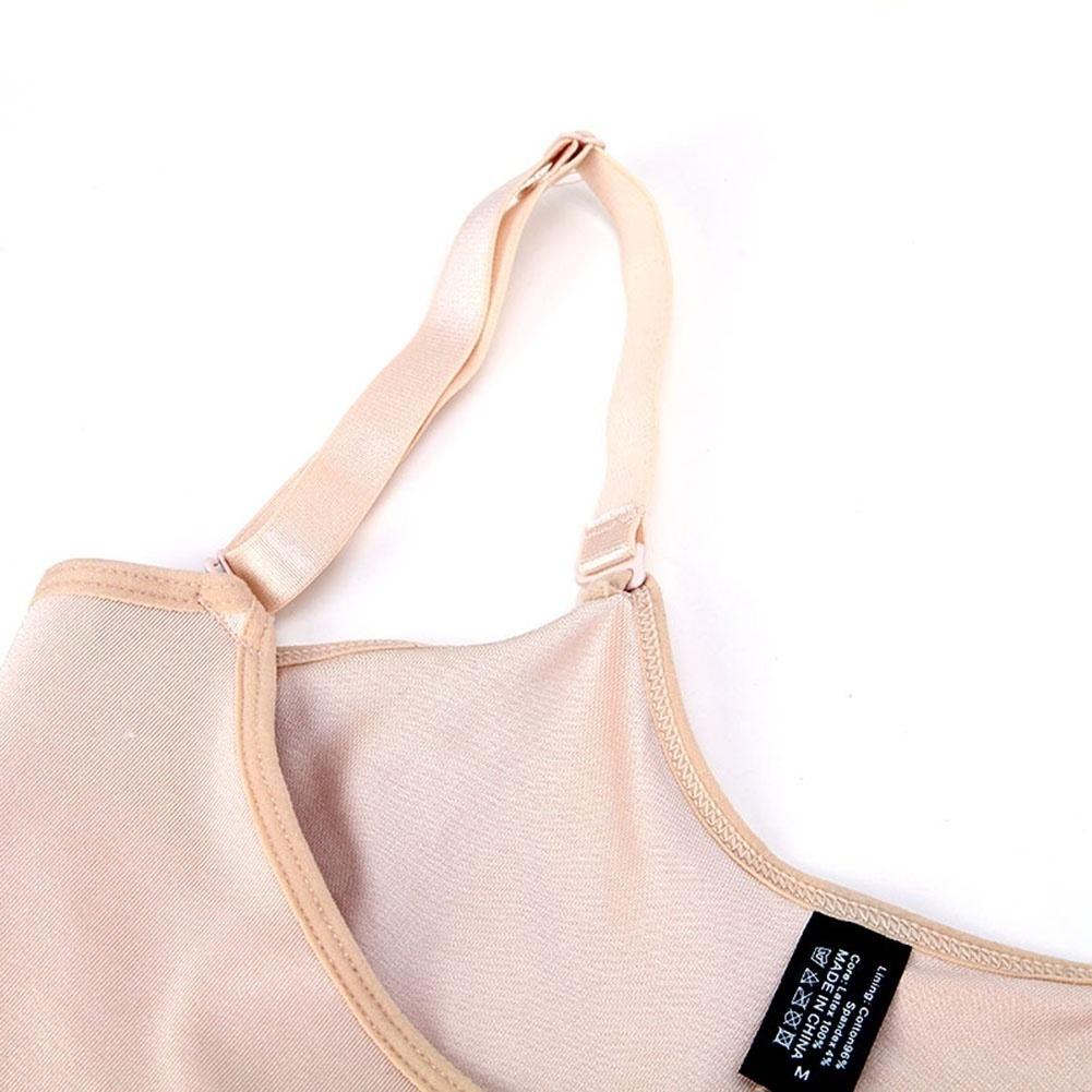 Women Latex Rubber Zipper Body Shaper Slimming Shapewear Bodysuit