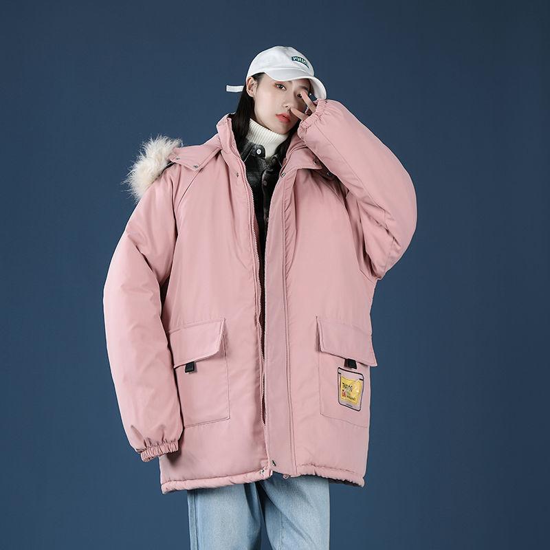 Winter Cotton-padded Clothes Women's Fluffy Cotton-padded Clothes Tooling Fashion Design Is Full of Trendy