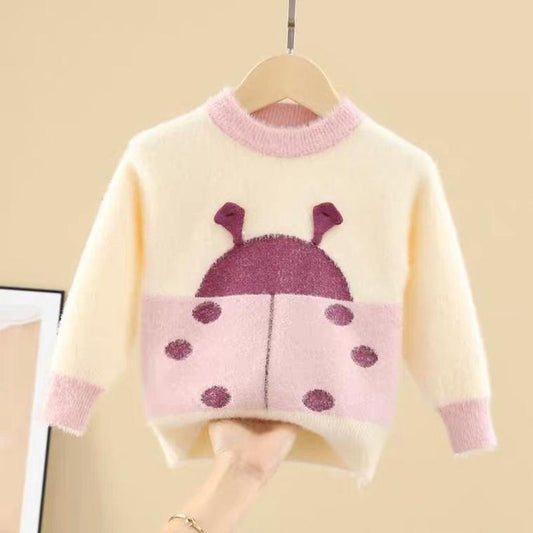 Girls Sweater Autumn and Winter Children's Knit Sweater 1-5 Years Old Baby Girl Knitwear pullover Sweater