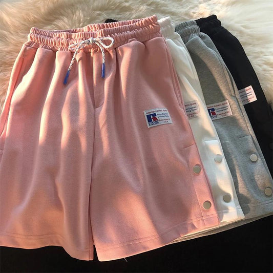 Couple Shorts Unisex Summer Outer Wear Thin Pants Casual Sports Loose Fashion Hip-hop Five-point Pants Cute Fitness Jogging Short Pants