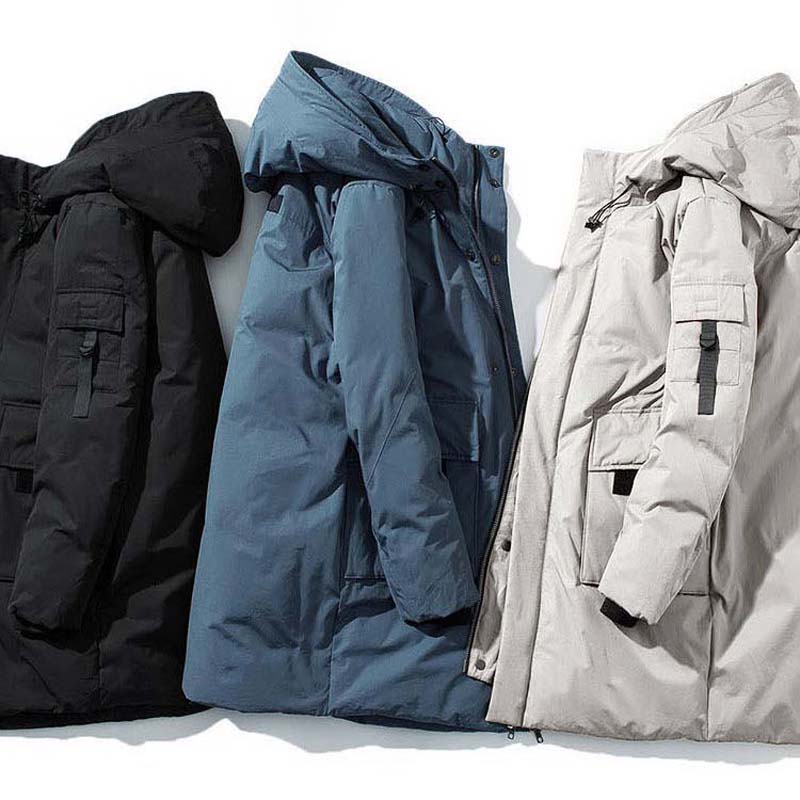 2021 New Down Jacket Men's Mid-length Thick Warm Jacket