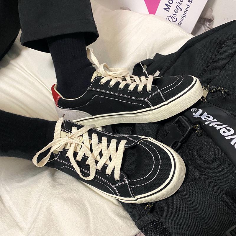 Low Top Old Skools CLASSICS MEN'S Black White Mid Sk8 Vulcanized Canvas Shoes Add Cotton Skateboarding Shoes Sneakers