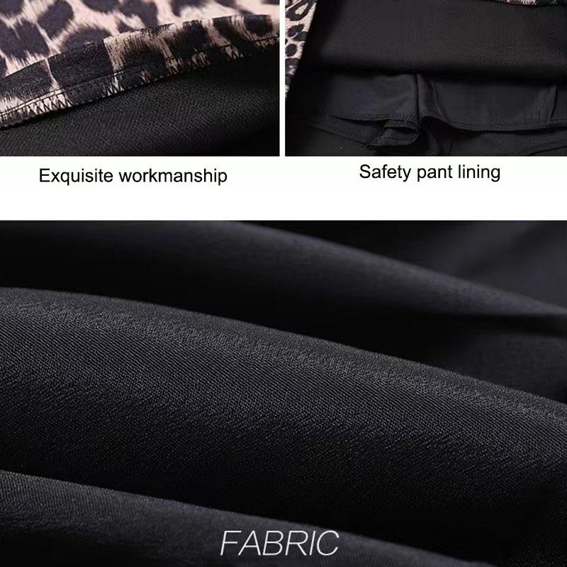 Woman Skirts Female Large Size A-line Skirt Summer High Waist Leopard Print Skirts Streetwear Mini Skirt Hip Skirt