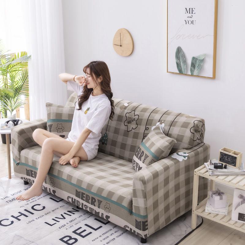 Sofa Cushion Towel Stretch Sofa Cover Dust Pad Universal Sofa Cover All-inclusive Single/double/three/four Seaters Slipcover