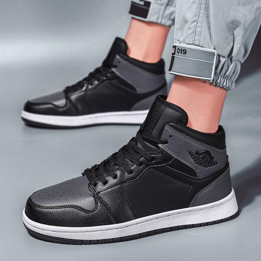 High-top Men's Shoes Scooter Shoes Basketball Shoes, Fashionable Leather Casual Shoes Sports Shoes 39-46