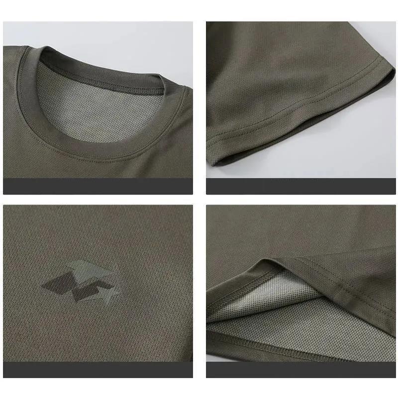 Fitness Short Sleeve Shorts T-shirt Workout Clothes Men's and Women's Sports Fitness Quick-drying Clothes