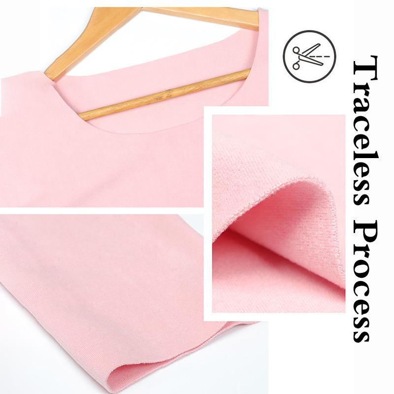 Women Winter Thermal Underwear O-neck Tops Pants Autumn Clothes Tight Suit Thicken Windproof Comfortable Soft Lining Long Sleeve High Elasticity