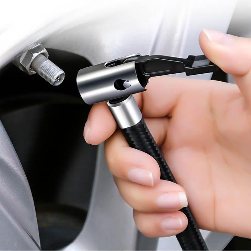 Car Inflatable Pump Dual-cylinder Mechanical Dial Portable Small Car Car Air Air Pump Electric Tire 12V Multi-function Universal Inflation High Power