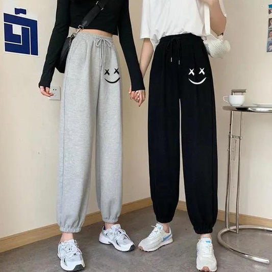 Gray Sweatpants Women's Loose-fitting Trousers Spring and Autumn and Summer Thin Section Was Thin Tide Casual Pants