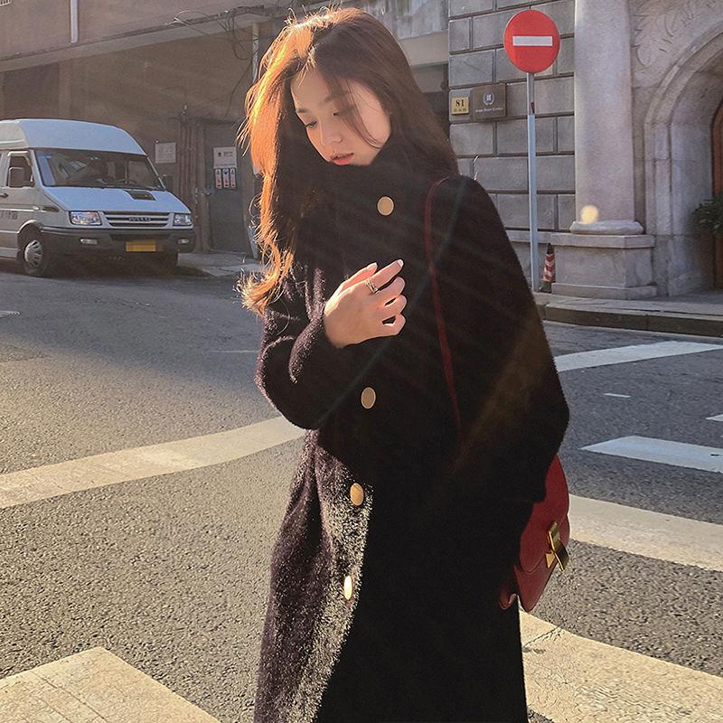 Winter Imitation Mink Fur Coat Fashion Mid-length Loose Fur Mink Coat