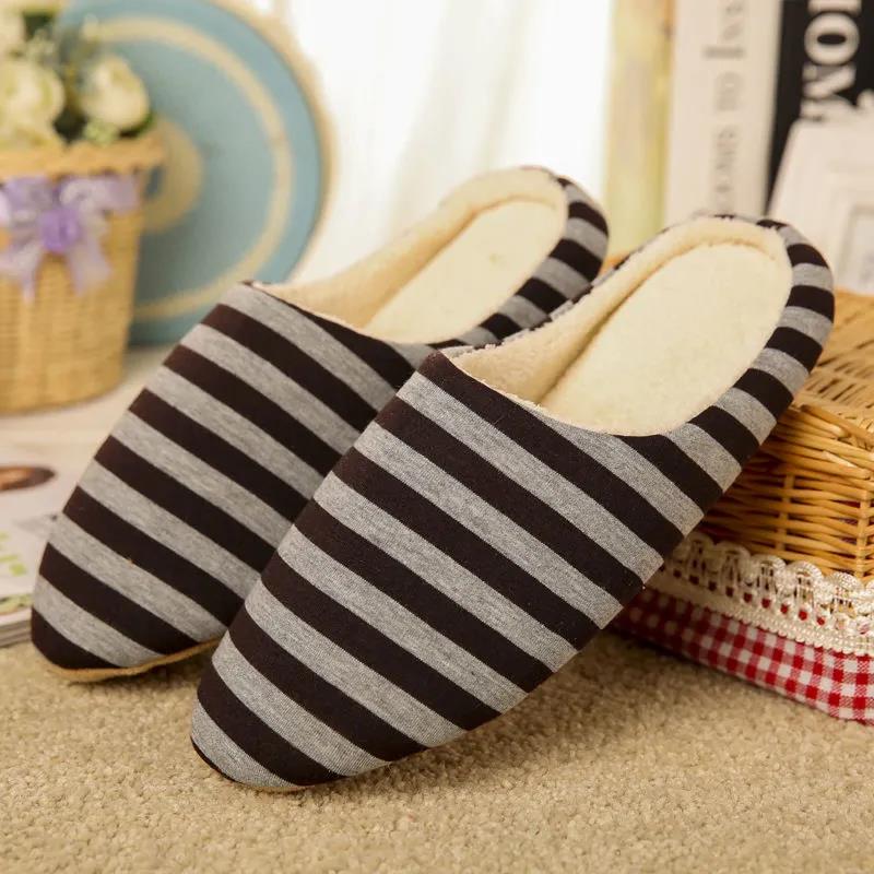 Women Men Urban Cozy Soft Skid-proof Fleece Plush Indoor Slipper
