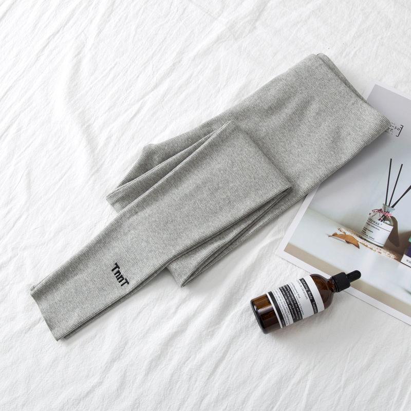 Girls' Leggings Spring and Autumn Outer Wear High-waist Threaded Trousers Stretch Pants Casual Pants