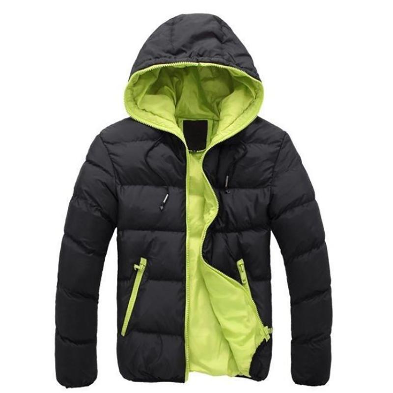 Men's Feather-padded Jacket Lightweight Casual Men's Jacket Autumn and Winter Youth Hooded Jacket