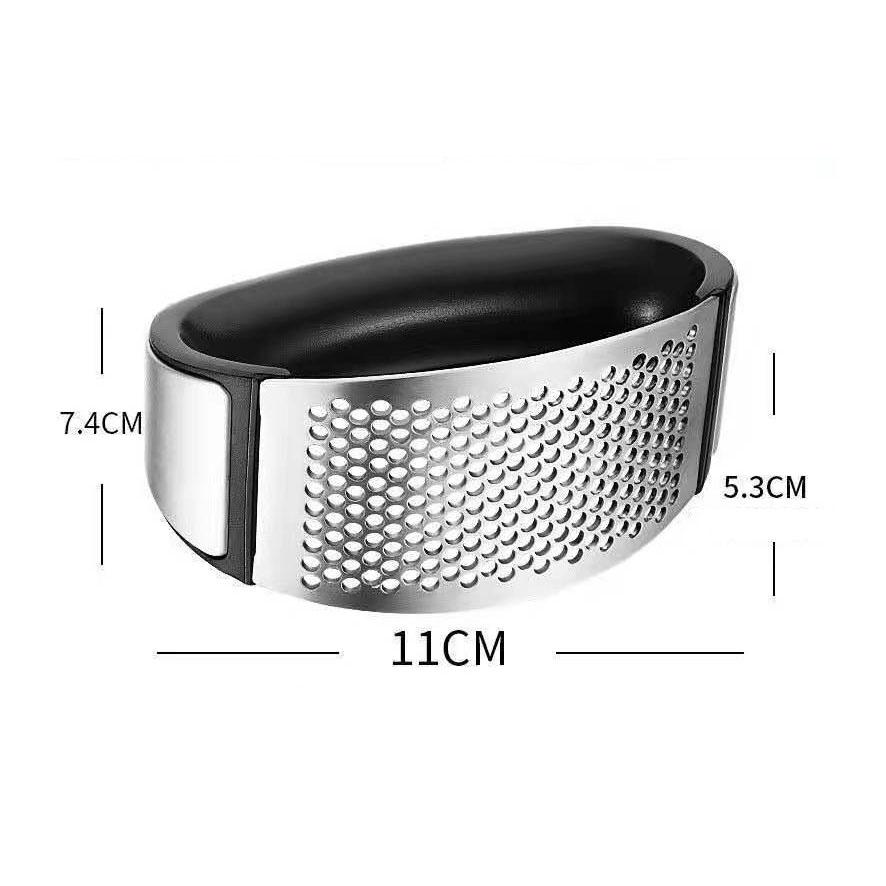 Household Garlic Peeler Stainless Steel Minced Garlic Production Tool Circular Manual Garlic Pounding Tool Garlic Minced Garlic Press