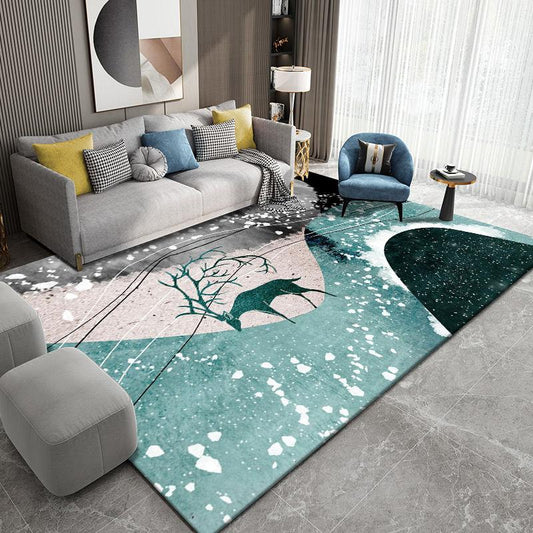 Ins Nordic Carpet Mat Living Room Coffee Table Blanket Modern Minimalist Bedroom Room Full Bed Blanket Large Area Home
