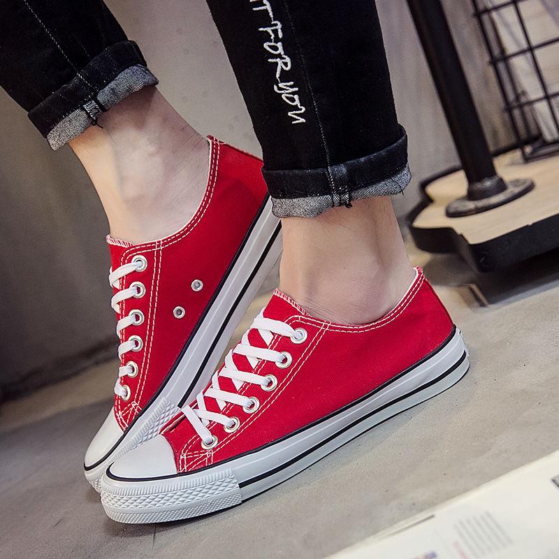 Woman Shoes Sneakers New Fashion Women Shoes Casual Flats Solid Canvas Classic Solid Candy Color Women Casual Shoes Sneakers