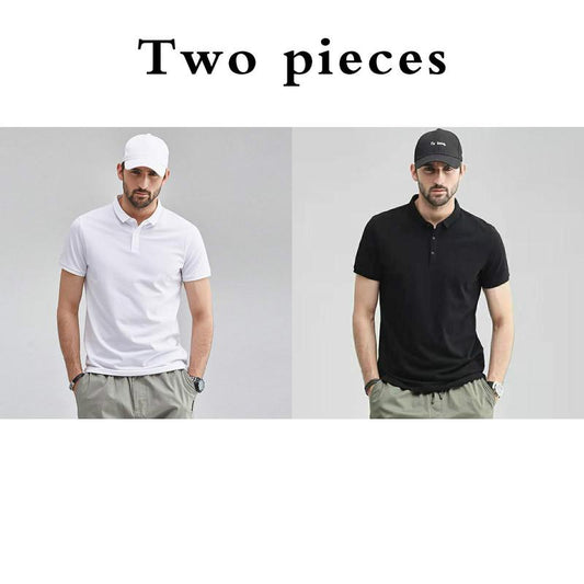 Short-sleeved T-shirt Men's Shirt Solid Color Loose Round Neck Shirt Summer