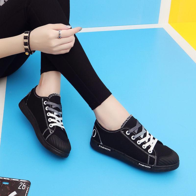 Spring Korean Student Canvas Shoes All-match Fashion Canvas Clearance Shoes Flat Casual Sneakers