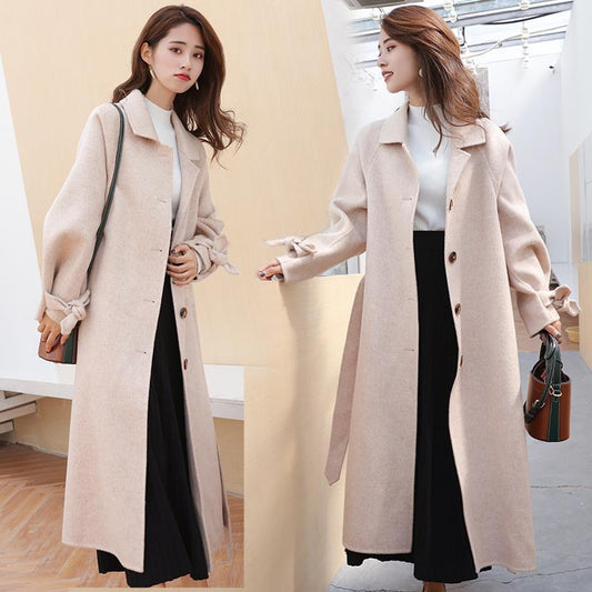 Plus Size Office Lady Trench Coat for Women's Windbreaker Spring Autumn Long Coat Windbreaker Winter Clothes Female Coat