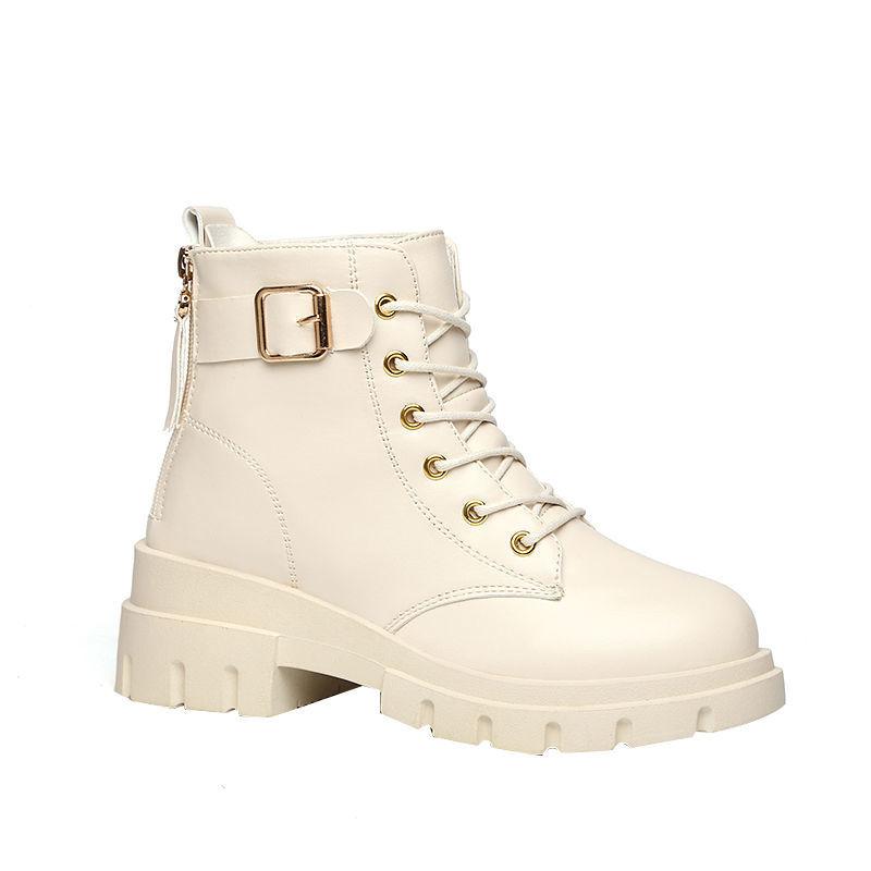 Martin Boots Women's British Style Autumn and Winter Short Boots Korean Style All-match Student Thick-soled Women's Short Boots