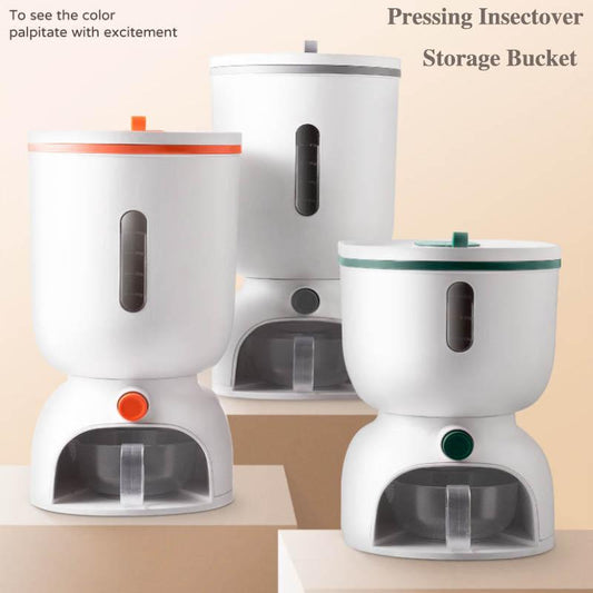 Household Anti-sealing Moisture-proof Multi-function Rice Cylinder Food Grade Storage Rice Can Kitchen Thick Thick Capacity Storage Bucket