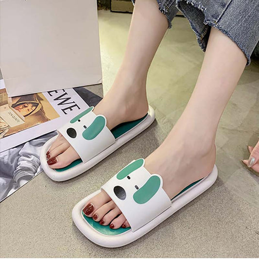 Couple Slippers Female Summer Home Indoor One-outer Home Non-slip Summer Cute Bath Sandals and Slippers Men