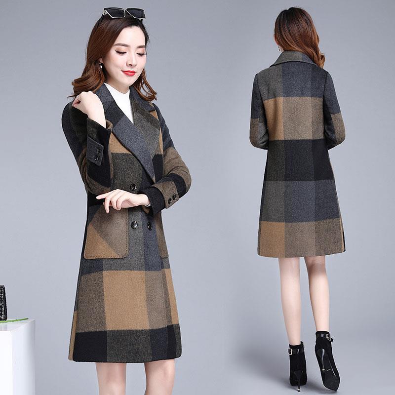 Long Sleeve Warm Jacket Large Size Woolen Coat Autumn and Winter Large Size Woman's Clothing