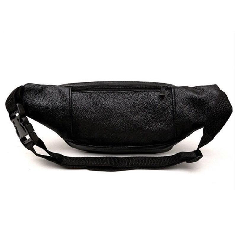 Genuine Leather Waist Bag Men's and Women's Crossbody Multifunctional Waterproof Mobile Phone Bag Cashier Waist Bag