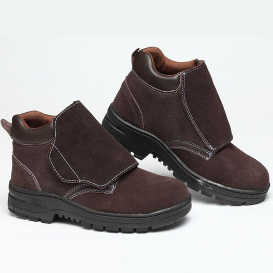 Anti-piercing Safety Shoes Suede Leather Steel Toe Cap Wear-resistant Safety Shoes Summer High-cut Labor Insurance Shoes