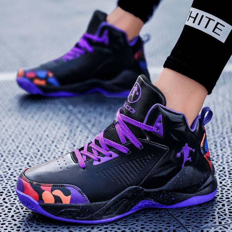 35-45 Couples High-top Sneakers Men Basketball Shoes Non-slip Breathable Deodorant Running Shoes