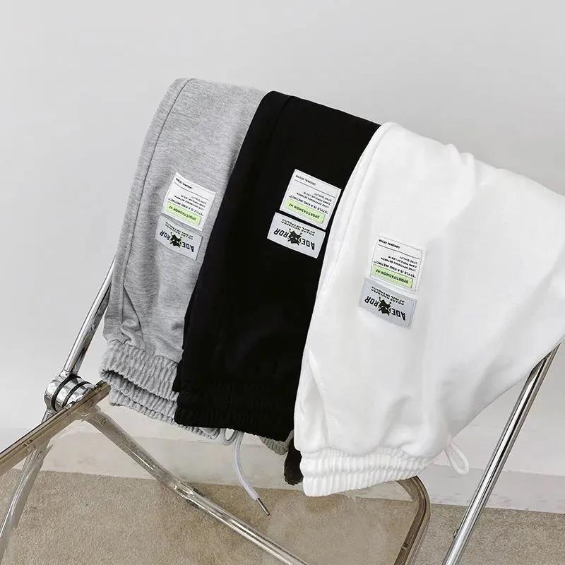 Sports Pants Women's Summer Models Can Not Afford The Ball Loose Wild Gray Beamed Straight Nine-point Pants Thin Sports Casual Pants