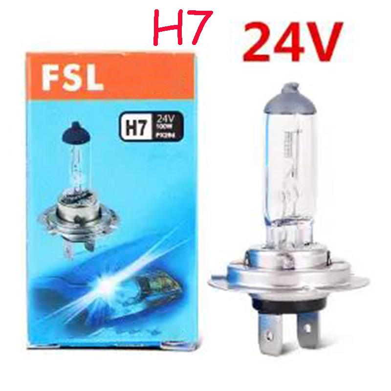 Lighting Car Lights H1 H4 H7 H3 12V/24V 100W Halogen Headlights H Super Bright 100W High Beam and Low Beam Bulb Spotlight White