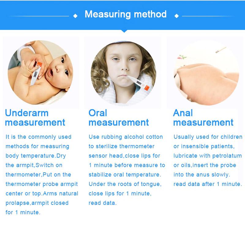 Electronic Medical Thermometer Digital LCD Thermometre Baby Adult Body Temperature Fever measurement
